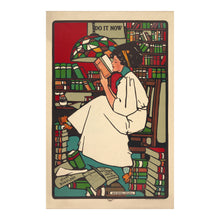 Cargar imagen en el visor de la galería, Digitally Restored and Enhanced 1909 Dig Poster - Sadie Wendell Mitchell Womens Education - Progressive Era College Girls Will Be Girls - Archival Print
