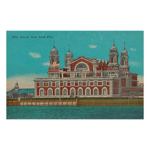 Load image into Gallery viewer, 1910 Ellis Island Print - New York Harbor Immigration Station - Gateway to America Family History - Archival Print
