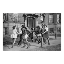 Load image into Gallery viewer, Digitally Restored and Enhanced 1941 Chicago Ring Around a Rosie Print - Bronzeville Children FSA Documentary - Great Migration Heritage - Archival Print
