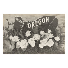 Load image into Gallery viewer, Digitally Restored and Enhanced 1910 Portland Oregon Print - City of Roses Skyline Pacific Northwest - Edwardian Era Postcard - Archival Print
