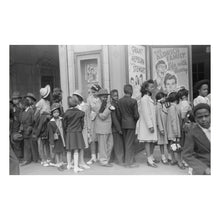 Cargar imagen en el visor de la galería, Digitally Restored and Enhanced 1941 Chicago Movie Theater Easter Print - Bronzeville South Side FSA Documentary - Great Migration Heritage - Archival Print
