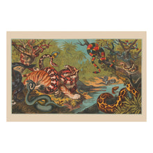 Load image into Gallery viewer, Digitally Restored and Enhanced 1870 Jungle Serpent Print - Circus Poster Tropical Snake - Gilded Age Victorian Cincinnati - Archival Print
