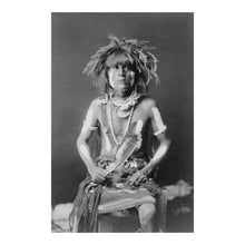 Load image into Gallery viewer, Digitally Restored and Enhanced 1910 Honovi Walpi Snake Priest Print - Hopi Ceremonial Portrait Southwest - Arizona Heritage - Archival Print
