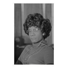 Cargar imagen en el visor de la galería, Digitally Restored and Enhanced 1973 Shirley Chisholm Print - Congressional Black Caucus Portrait - Unbought Unbossed Pioneer - Archival Print
