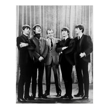 Load image into Gallery viewer, Digitally Restored and Enhanced 1964 Ed Sullivan &amp; The Beatles Photo Print - The Beatles on The Ed Sullivan Show Vintage Portrait Photo Print Wall Art
