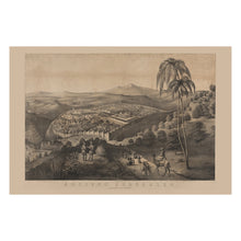 Cargar imagen en el visor de la galería, Digitally Restored and Enhanced 1852 Ancient Jerusalem Print - Duval Temple Mount Second Temple Biblical Holy Land View - Antebellum - Archival Print
