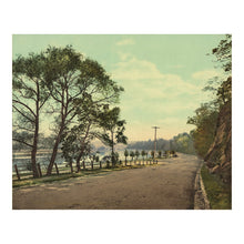 Load image into Gallery viewer, Digitally Restored and Enhanced 1900 Schuylkill River Fairmount Park Print - Philadelphia Pennsylvania Landscape - City Beautiful Era - Archival Print
