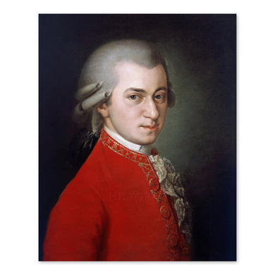 Digitally Restored and Enhanced 1819 Wolfgang Amadeus Mozart Photo Print - Vintage Portrait of Classical Music Composer Wolfgang Amadeus Mozart Poster