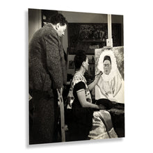 Load image into Gallery viewer, Digitally Restored and Enhanced 1940 Diego Rivera Poster Photo - Vintage Photo of Diego Rivera and Frida Kahlo Painting - Old Diego Rivera Wall Art Print
