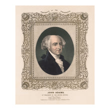 Cargar imagen en el visor de la galería, Digitally Restored and Enhanced 1846 John Adams Portrait - Second President Founding Father - Philadelphia Presidential Series - Archival Print
