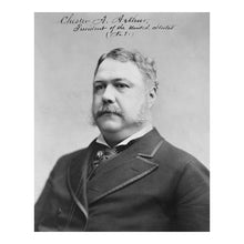 Cargar imagen en el visor de la galería, Digitally Restored and Enhanced 1882 Chester A. Arthur Print - Presidential Portrait - Gilded Age Civil Service Reform Era - Archival Print
