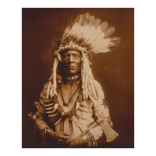Cargar imagen en el visor de la galería, Digitally Restored and Enhanced 1900 Weasel Tail Piegan Warrior Print - Blackfoot Confederacy Indigenous Portrait - Montana Heritage - Archival Print
