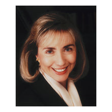 Cargar imagen en el visor de la galería, Digitally Restored and Enhanced 1992 Hillary Rodham Clinton Print - First Lady Portrait - Political Pioneer Women's Leadership - Archival Print
