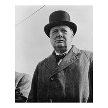 Cargar imagen en el visor de la galería, Digitally Restored and Enhanced 1942 Winston Churchill Print - WWII British Prime Minister Wartime Portrait - Allied Leadership - Archival Print
