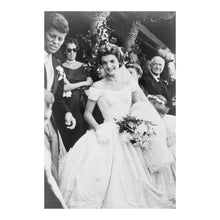 Load image into Gallery viewer, Digitally Restored and Enhanced 1953 Jacqueline Bouvier Photo - Wedding Day Bridal Portrait - Future First Lady Newport - Archival Print
