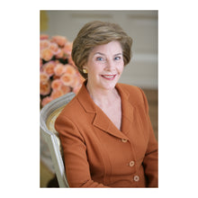 Load image into Gallery viewer, Digitally Restored and Enhanced 2005 Laura Bush Print - First Lady Official Portrait - White House Education Advocate Literacy - Archival Print
