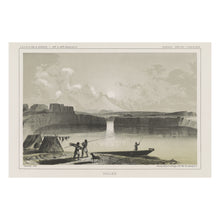 Load image into Gallery viewer, Digitally Restored and Enhanced 1855 The Dalles Columbia River Camp Print - Indigenous Oregon Pacific Northwest - Trading Center - Archival Print
