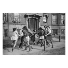 Load image into Gallery viewer, Digitally Restored and Enhanced 1941 Chicago Ring Around a Rosie Print - Bronzeville Children FSA Documentary - Great Migration Heritage - Archival Print
