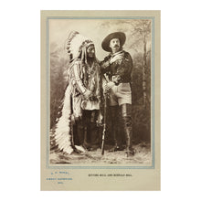 Cargar imagen en el visor de la galería, Digitally Restored and Enhanced 1897 Sitting Bull and Buffalo Bill Print - Wild West Show Portrait - Frontier Legends Montreal - Archival Print
