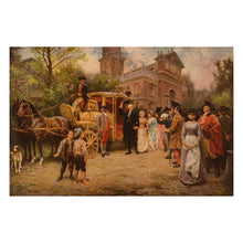 Load image into Gallery viewer, Digitally Restored and Enhanced 1908 Washington at Christ Church Print - Easter Sunday 1795 Alexandria Virginia - Presidential History - Archival Print
