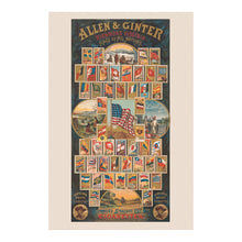 Cargar imagen en el visor de la galería, Digitally Restored and Enhanced 1888 Allen Ginter Print - Flags of All Nations Tobacco Card - Victorian Richmond Virginia - Archival Print
