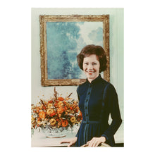 Cargar imagen en el visor de la galería, Digitally Restored and Enhanced 1977 Rosalynn Carter Print - First Lady Official White House Portrait - Mental Health Advocate - Archival Print
