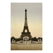 Load image into Gallery viewer, Digitally Restored and Enhanced 1890 Eiffel Tower Print - Paris France Belle Epoque - Architecture Exposition Universelle Landmark - Archival Print
