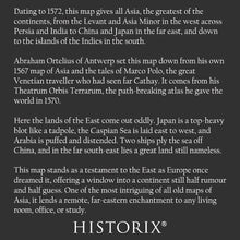 Cargar imagen en el visor de la galería, Digitally Restored and Enhanced 1572 Asia Continent Map - Age of Discovery - Antique Atlas Cartography Art - Far East Indies Old World Regions
