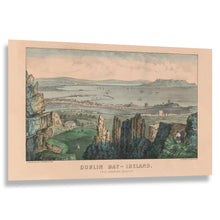 Load image into Gallery viewer, Digitally Restored and Enhanced 1856 Dublin Bay Ireland Print - Currier Ives Kingstown Coast Victorian Irish Seascape - Old World - Archival Print
