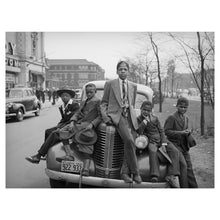 Load image into Gallery viewer, Digitally Restored and Enhanced 1941 Chicago Easter Morning Print - South Side Bronzeville FSA Documentary - Great Migration Heritage - Archival Print
