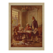 Load image into Gallery viewer, Digitally Restored and Enhanced 1932 Writing the Declaration of Independence Print - American Revolution Founding Fathers 1776 - Archival Print
