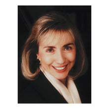 Cargar imagen en el visor de la galería, Digitally Restored and Enhanced 1992 Hillary Rodham Clinton Print - First Lady Portrait - Political Pioneer Women's Leadership - Archival Print
