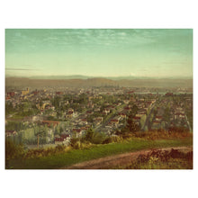 Load image into Gallery viewer, Digitally Restored and Enhanced 1901 Portland Mt. Hood Print - Oregon Cityscape Willamette River - City of Roses Pacific Northwest - Archival Print
