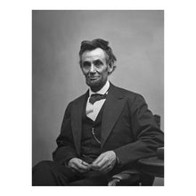 Load image into Gallery viewer, Digitally Restored and Enhanced 1865 Abraham Lincoln Print - Alexander Gardner Portrait Spectacles - Civil War President Final Months - Archival Print
