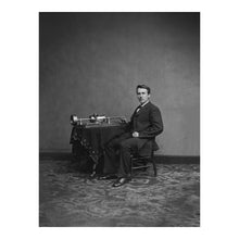 Load image into Gallery viewer, Digitally Restored and Enhanced 1870 Thomas Edison Print - Young Inventor Portrait Brady-Handy - Phonograph Pioneer Gilded Age - Archival Print
