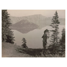 Cargar imagen en el visor de la galería, Digitally Restored and Enhanced 1923 The Chief Klamath Print - Crater Lake Oregon Indigenous Pacific Northwest - Sacred Caldera - Archival Print
