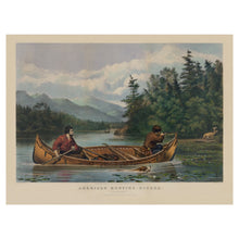 Load image into Gallery viewer, Digitally Restored and Enhanced 1863 American Hunting Scenes A Good Chance Print - Currier Ives Deer Hunter AF Tait - Civil War Era - Archival Print
