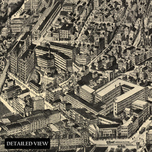 Load image into Gallery viewer, Digitally Restored and Enhanced 1914 Haverhill Massachusetts Map Poster - Aero View of Haverhill Massachusetts Wall Art Print - Vintage Haverhill MA Map
