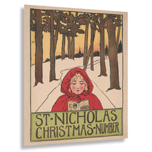 Load image into Gallery viewer, Digitally Restored and Enhanced 1896 St. Nicholas Christmas Magazine Poster - Victorian Children's Holiday Literature - Vintage American Publication Art - Museum-Quality Print
