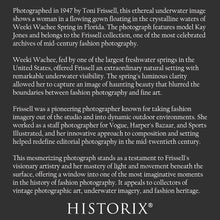 Load image into Gallery viewer, Digitally Restored and Enhanced 1947 Toni Frissell Underwater Woman Print - Florida Fashion Photography Weeki Wachee - Mid Century Art - Archival Print
