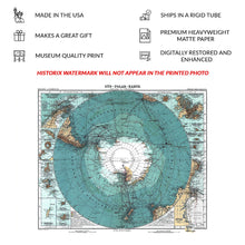 Load image into Gallery viewer, Digitally Restored and Enhanced 1912 Antarctica South Pole Exploration Map - Polar Expedition Cartography - Amundsen and Scott Routes - Archival Reproduction
