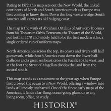Cargar imagen en el visor de la galería, Digitally Restored and Enhanced 1572 Americas New World Map - Renaissance Exploration Cartography - North and South America Galleons - Museum-Quality Print
