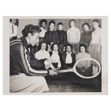 Load image into Gallery viewer, Digitally Restored and Enhanced 1957 Althea Gibson Tennis Print - Brooklyn Clinic Champion African American Sports History - Wimbledon Era - Archival Print

