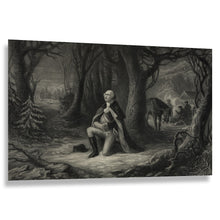 Cargar imagen en el visor de la galería, Digitally Restored and Enhanced 1866 Prayer at Valley Forge Print - Washington Revolutionary War Winter Patriotic Art - Independence - Archival Print
