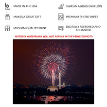 Load image into Gallery viewer, Digitally Restored and Enhanced 2008 July 4th Fireworks Washington DC Print - National Mall Capitol Independence Day - Patriotic Celebration - Archival Print
