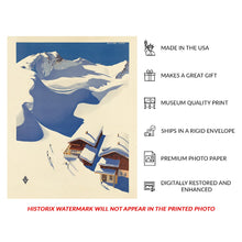 Cargar imagen en el visor de la galería, Digitally Restored and Enhanced 1930 Austrian Alps Ski Lodge Travel Poster - Alpine Winter Sports Tourism - Interwar Era Art - Central European Mountain Scenery
