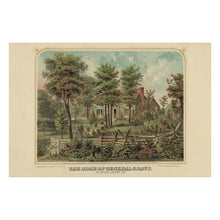 Cargar imagen en el visor de la galería, Digitally Restored and Enhanced 1865 Ulysses S. Grant Home Print - White Haven St. Louis Missouri - Civil War Era Americana - Museum-Quality Print
