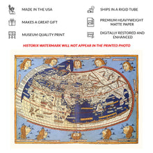 Load image into Gallery viewer, Digitally Restored and Enhanced 1482 Ancient World Map - Renaissance Cartography - Fifteenth Century Old World Geography - Museum-Quality Print

