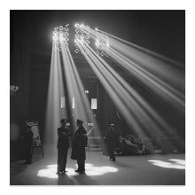 Load image into Gallery viewer, Digitally Restored and Enhanced 1943 Chicago Union Station Print - WWII Home Front Railroad Terminal Waiting Room - Wartime Travel - Archival Print
