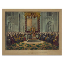 Cargar imagen en el visor de la galería, Digitally Restored and Enhanced 1870 Vatican Council Print - Pope Pius IX First Ecumenical Assembly Catholic Church - Papal History - Archival Print
